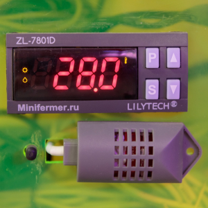 Контроллер LILYTECH ZL-7801D (темп + влажность + 2 таймера+сигнализация)